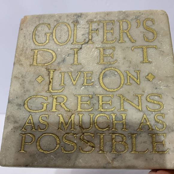 NWT Tile “Golfer’s Diet Live On Greens as much as possible ‘ - Picture 8 of 9